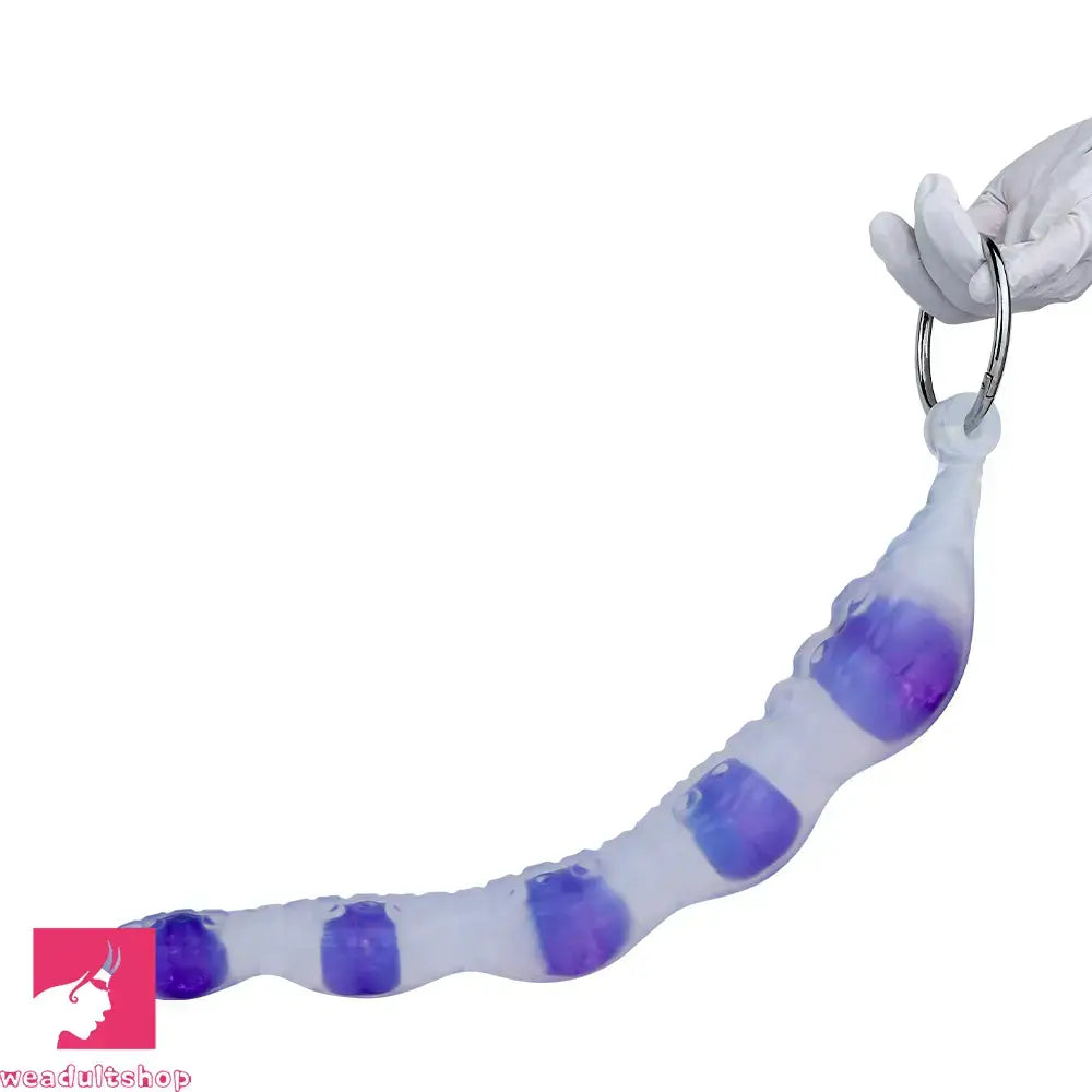 18.9in Silicone Huge Long Anal Beads Dildo Prostate Massage Cock Toy
