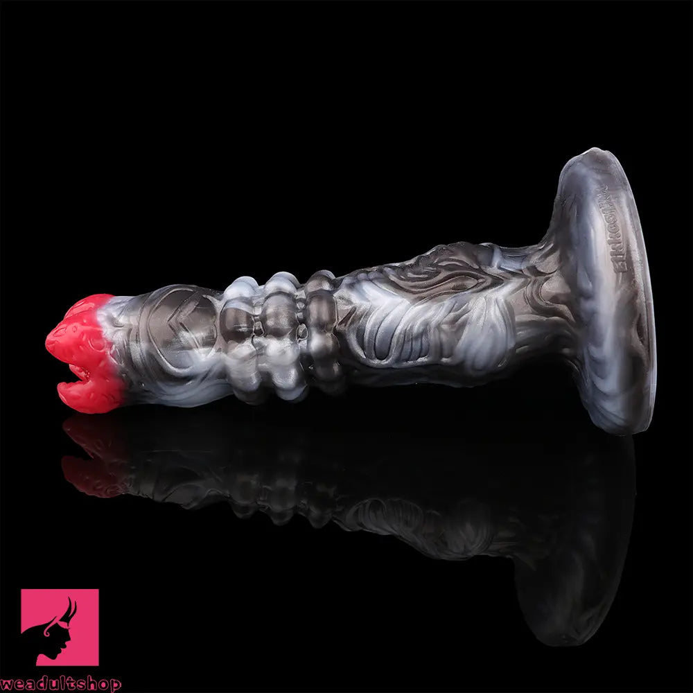 9.88in Ovipositor Egg Laying Inflatable Big Dildo Silicone Penis Texture