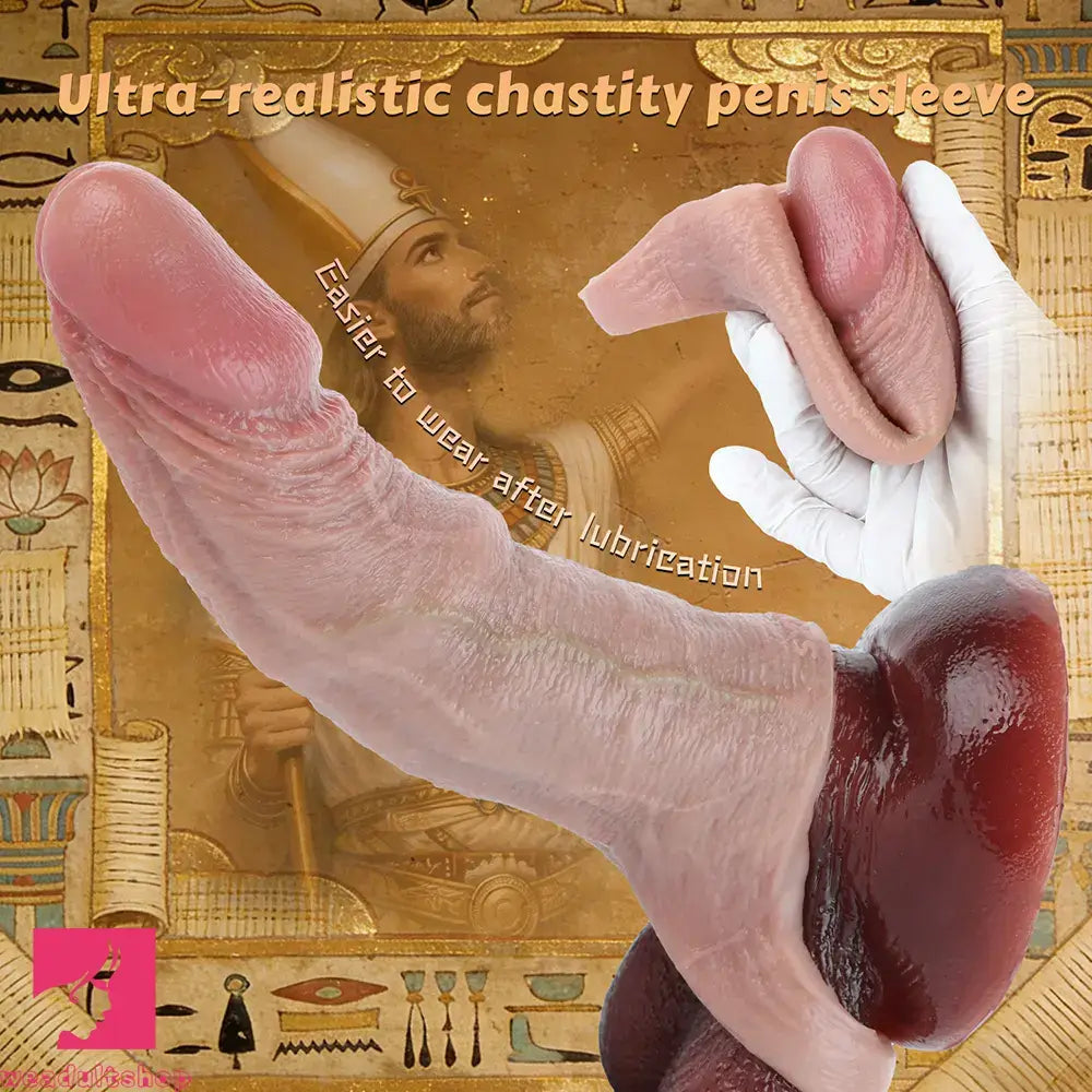 6.29in Real Feeling Skin Silicone Soft Dildo Sleeve For Durable Long Time Use
