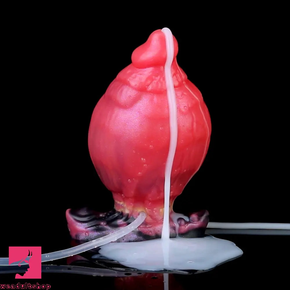 5.31in Fantasy Silicone Soft Inflatable Spraying Water Dildo For Anus Sex