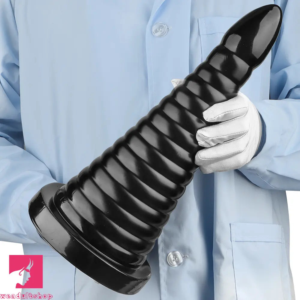 10.23in 14.56in Large Thread PVC Pagoda Thick Large Anal Plug Cock Dildo