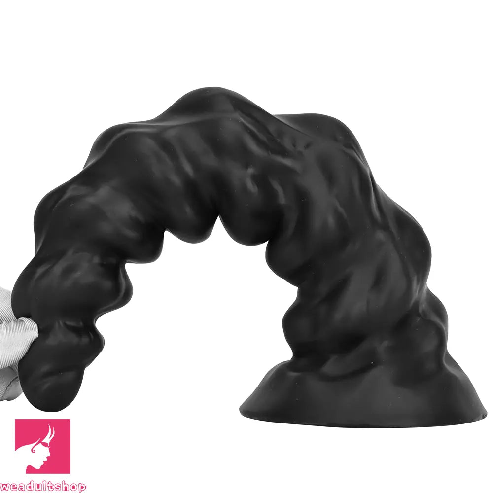 7.28in 9.44in 11.61in Black Big Fantasy Odd Silicone Soft Dildo For Sex Toy