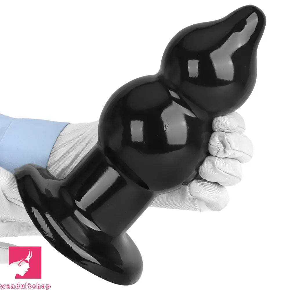 5.11in 9.05in Black Fantasy PVC Big Thick Butt Plug Dildo Cock Stimulator