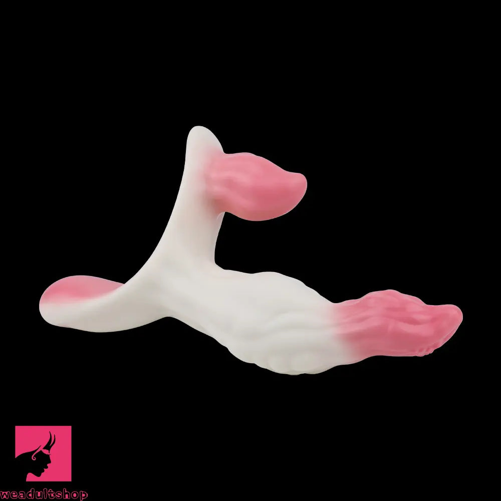 6.18in Wearable Strap on Vibrating Soft Liquid Silicone Dildo Clit Dildo