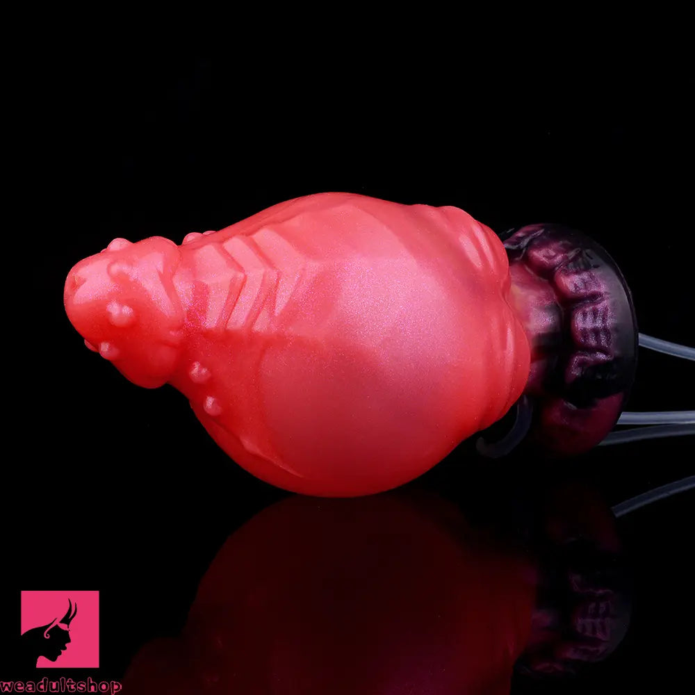 5.71in Fantasy Knot Spiked Silicone Soft Inflatable Spraying Water Real Dildo