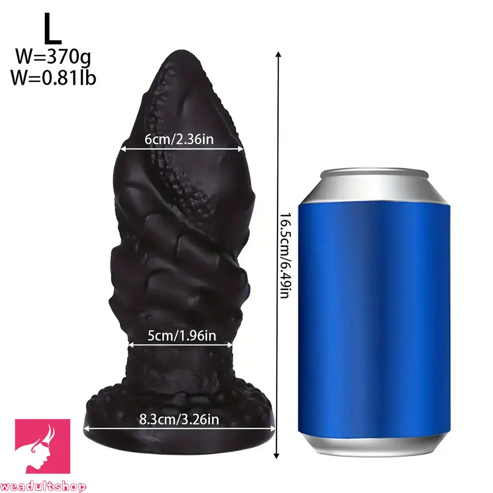 4.4in 5.51in 6.49in 7.67in PVC Anal Plug Odd Spiral Dildo With Suction Cup