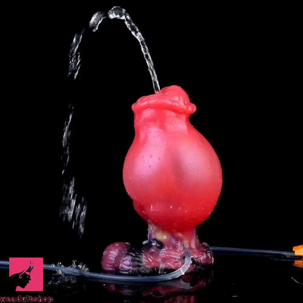 5.43in Fantasy Horse Knotted Silicone Flexible Inflatable Spraying Water Dildo