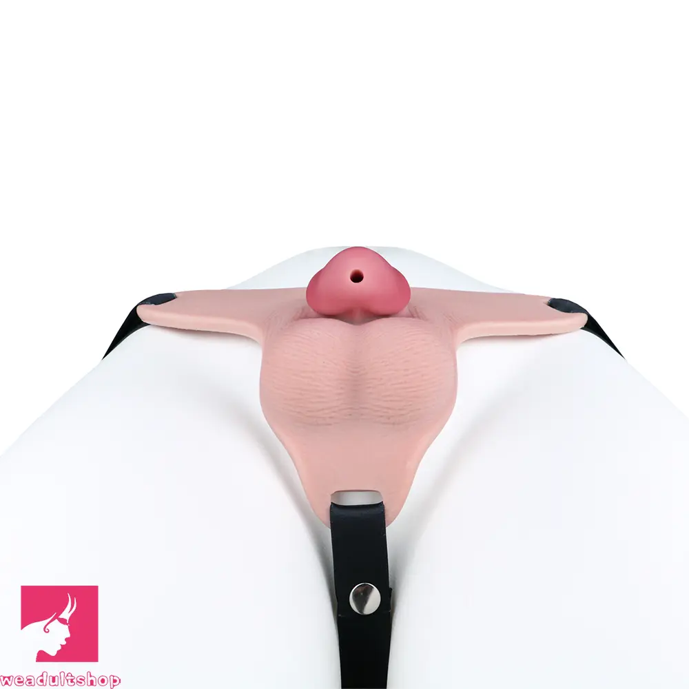 3.34in Real Hollow Chastity Cage Dildo For Prostate Hands-free Using Sex