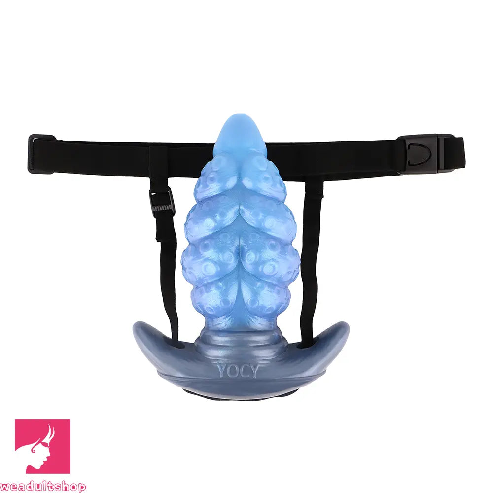 2.91in-9.05in Octopus Vibrating Anchor Dildo Anal Plug Wearable Mouth Gag