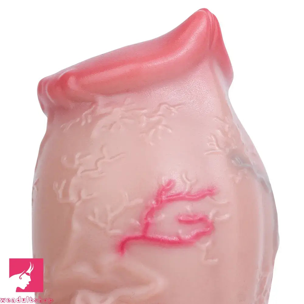 5.47in 6.49in 6.77in Realistic Dog Lifelike Dildo Cock Sleeve Close Open Head