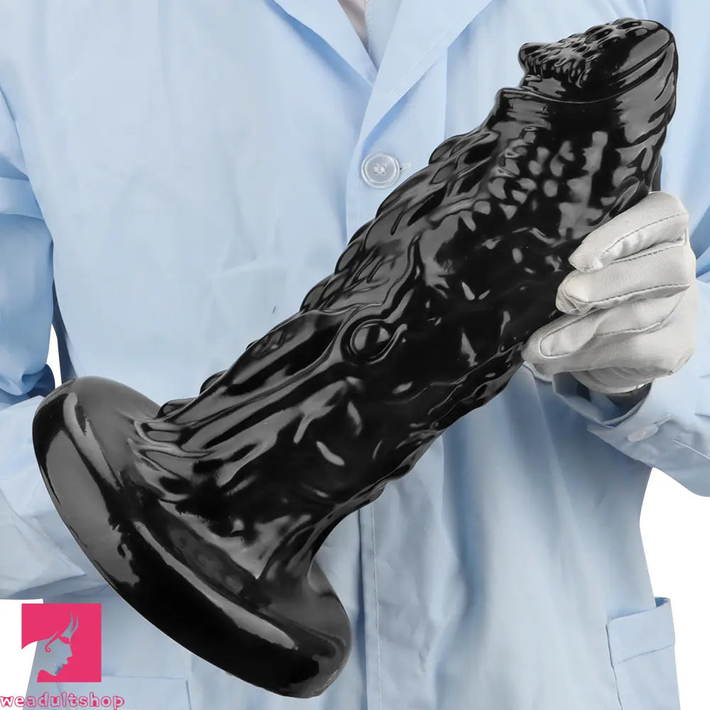 13in Alien PVC Black Long Simulation Super Large Cock Dragon Thick Dildo