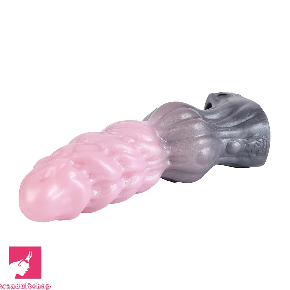 7.87in Hollow Fantasy Silicone Penis Sleeve Dildo For Physical Delay Control
