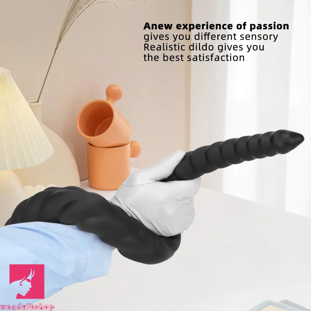 22.04in Liquid Silicone Super Long Texture Anal Plug Large Soft Sex Dildo