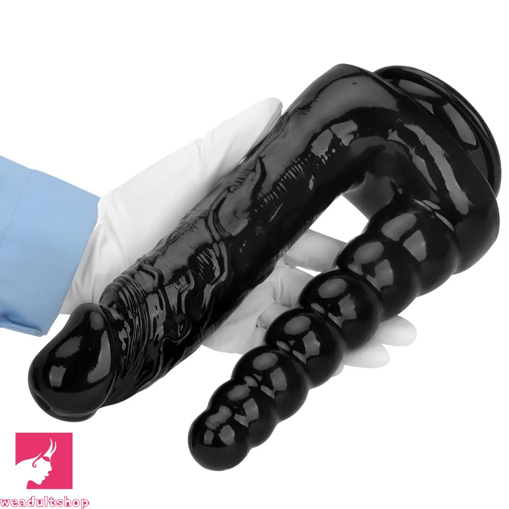 7.87in 10.43in PVC Double Headed Dildo Masturbator With Simulated Toy