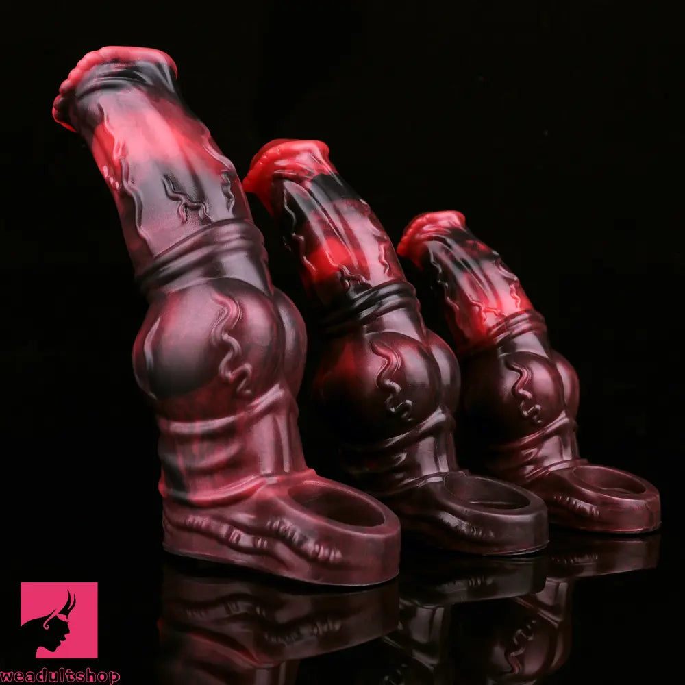 6.18in 7.01in 7.95in Horse Knot Animal Soft Dildo Sleeve Penis Extender