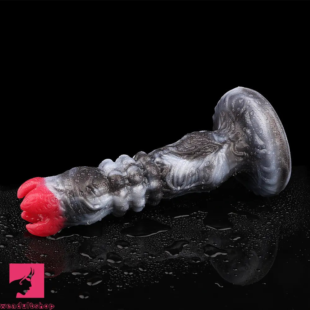 9.88in Ovipositor Egg Laying Inflatable Big Dildo Silicone Penis Texture