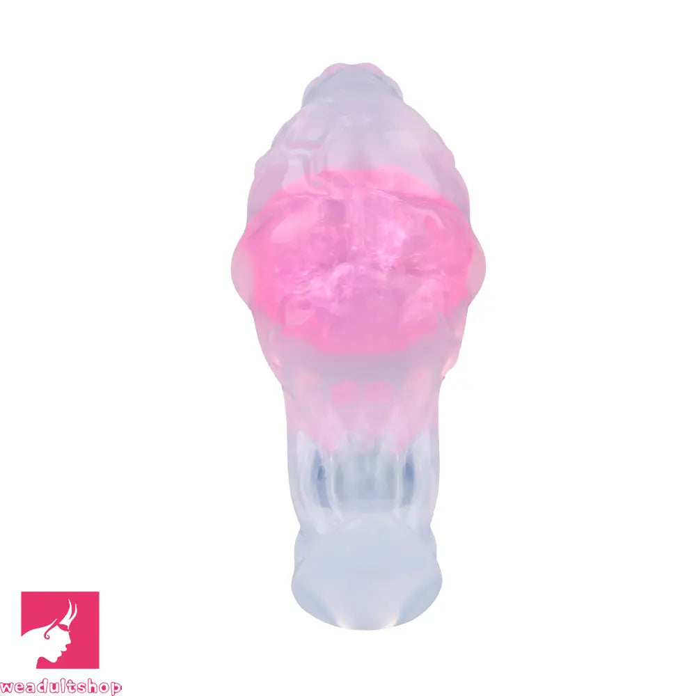 4.01in Fox Tail Wear Anchor Silicone Dildo Butt Plug For BDSM Role Sex