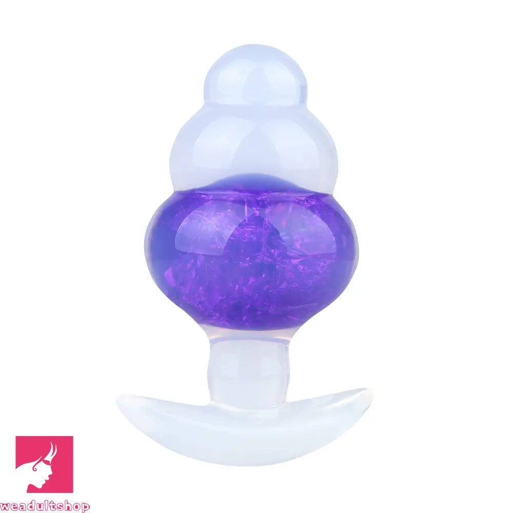 4.53in Luminous Silicone Anal Beads Dildo Anal Love Toy For Women Clit