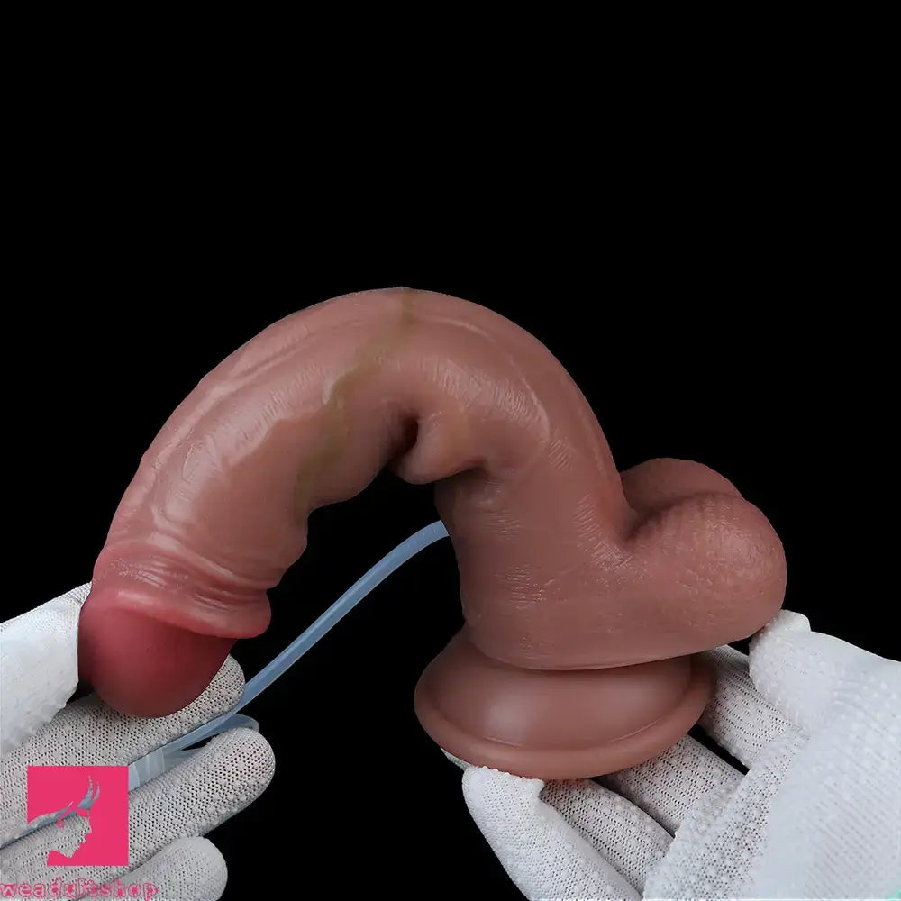 8.26in Strap on Ejaculating Dildo With Sliding Skin Sexual Wellness Toy