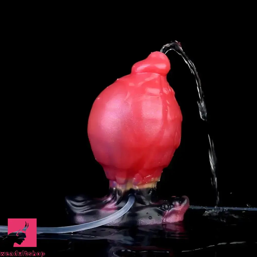 5.31in Fantasy Silicone Soft Inflatable Spraying Water Dildo For Anus Sex