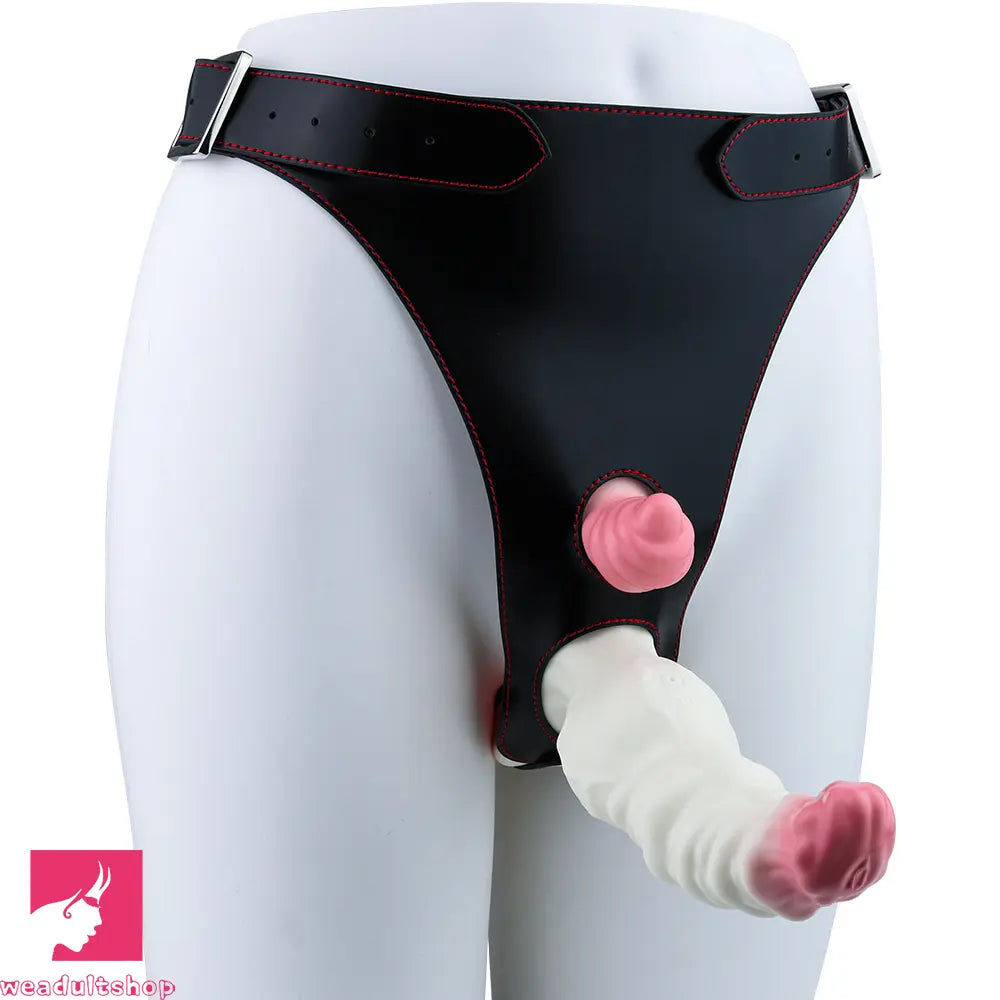 6.42in Monster Fantasy Wearable Strap on Vibrating Anal Silicone Dildo
