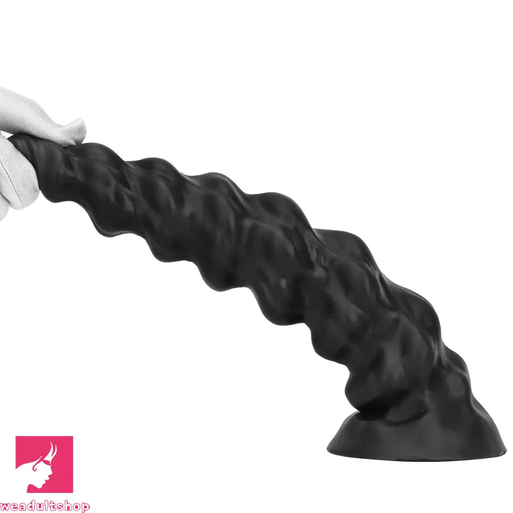 7.28in 9.44in 11.61in Black Big Fantasy Odd Silicone Soft Dildo For Sex Toy