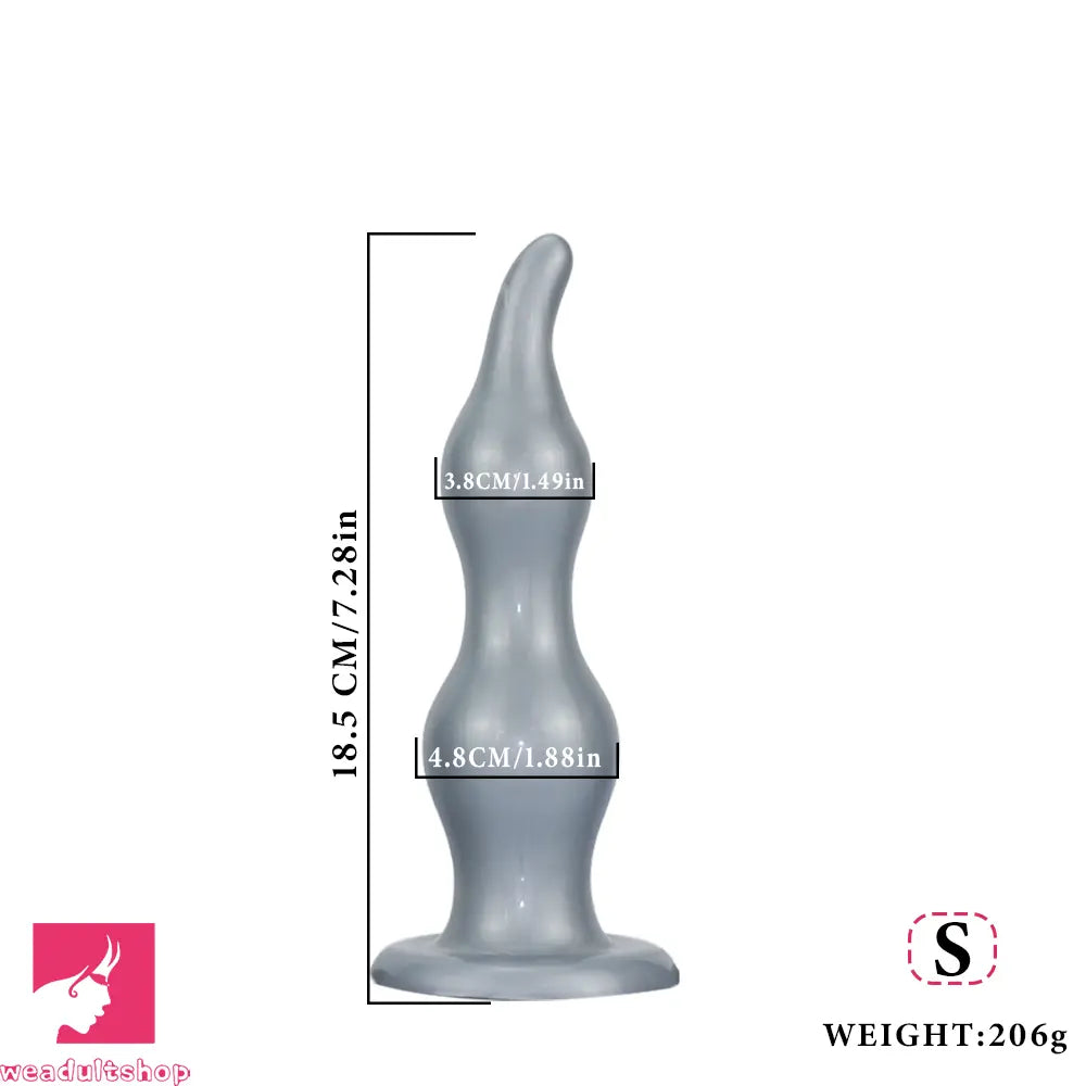 7.28in 9.84in 11.81in Silicone Soft Anal Plug Dildo Clitoris Anal Cock Dilator