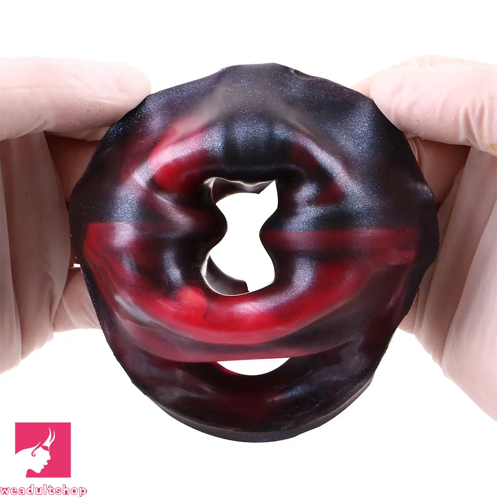 5.19in Octopus Soft Hollow Dildo Built-in keel Vibration Remote Penis Sleeve