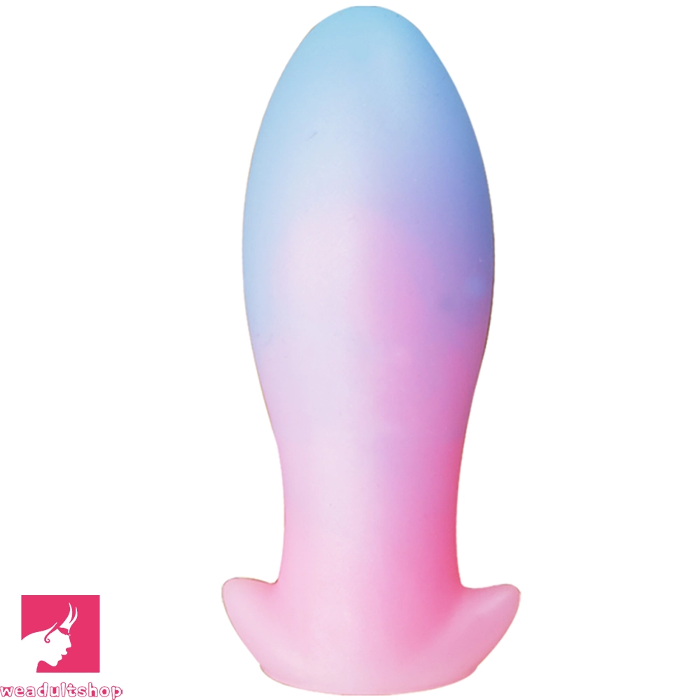 4.52in-8.66in Luminous Soft Luminous Glowing Dildo Prostate Anal Plug