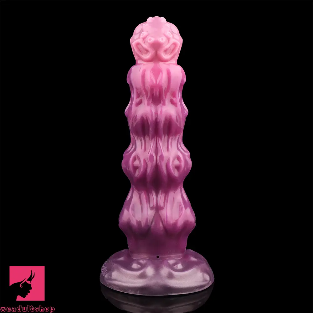 9.68in Inflatable Silicone Soft Big Fantasy Odd Dildo Penis Sex Simulator