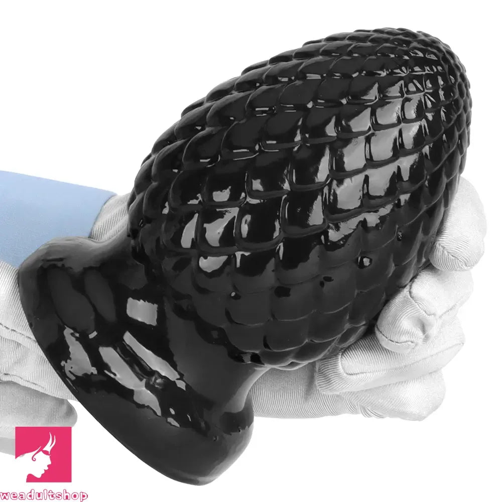 3.93in 5.9in Newbie Clit Female Masturbator PVC Black Butt Plug Dildo