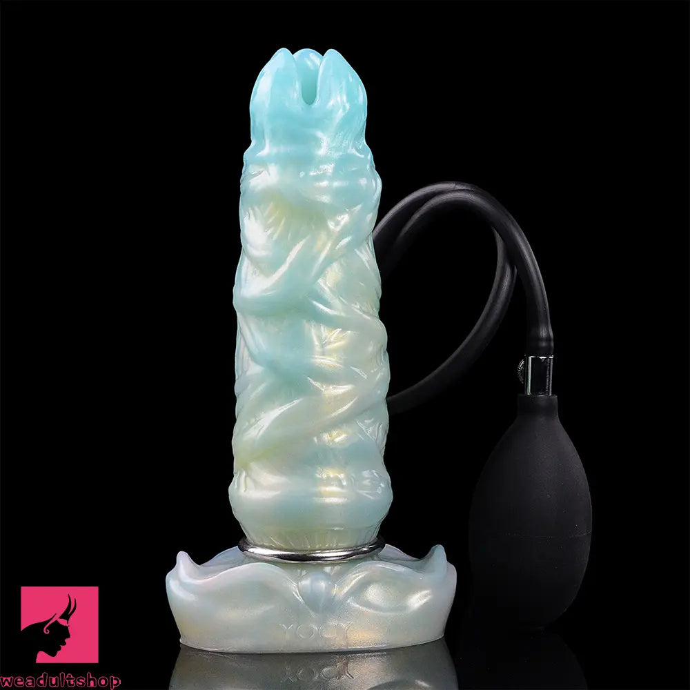 8.14in Ovipositor Egg Laying Inflatable Dildo For Cock Sex Performance