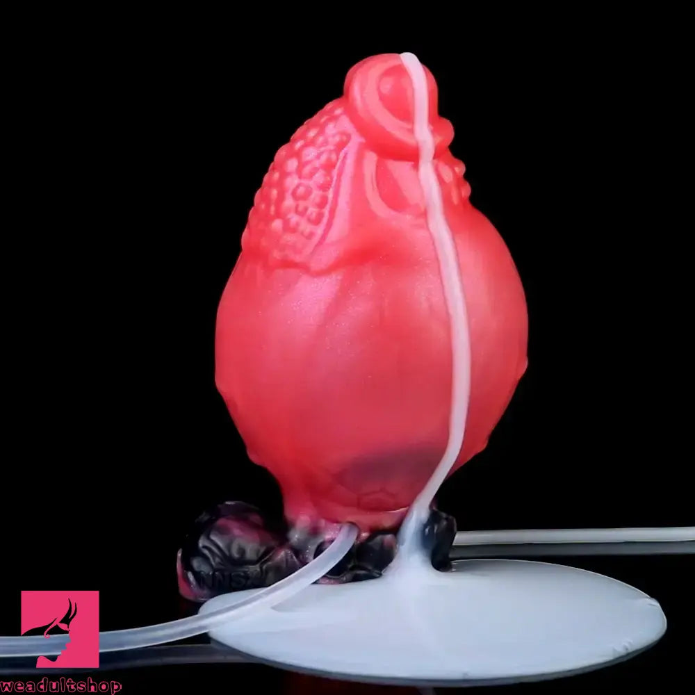 5.12in Fantasy Spiked Silicone Soft Inflatable Spraying Water Dildo For Sex