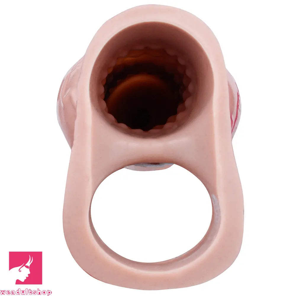 5.39in 6.73in 6.96in Dog Knot Penis Sleeve Dildo Reusable Cock Sleeve