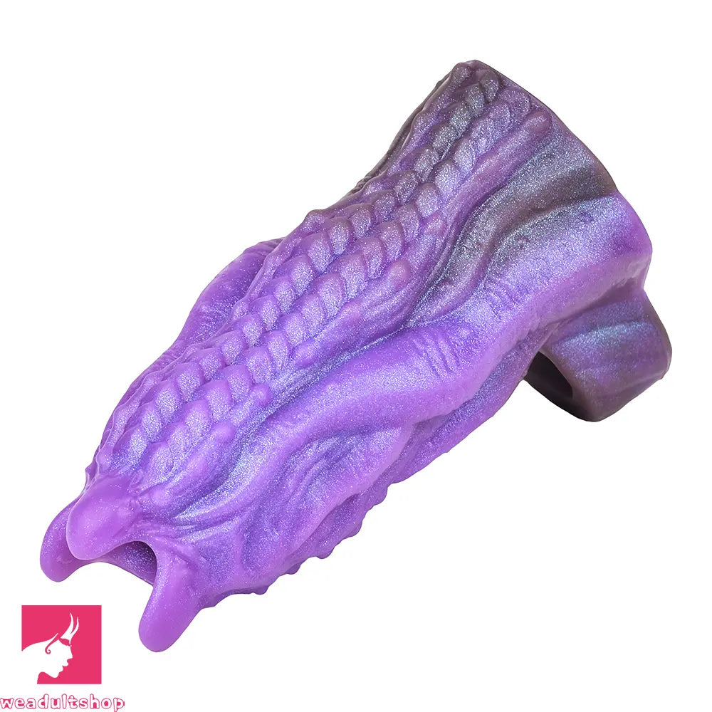 5.19in Dragon Tentacle Spiked Cock Creature Fantasy Hollow Dildo Sleeve