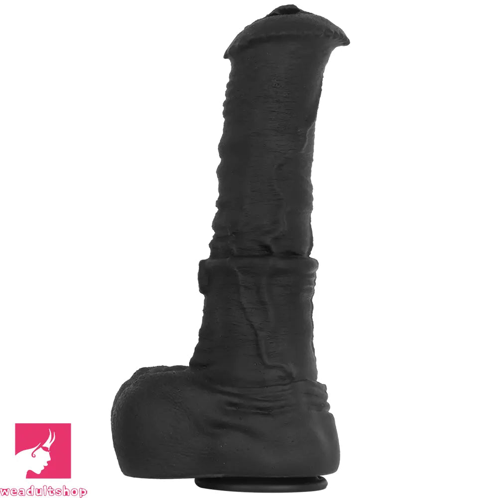 11.41in 13.18in 14.56in Big Long Black Silicone Thick Dildo Indoor Cock Toy