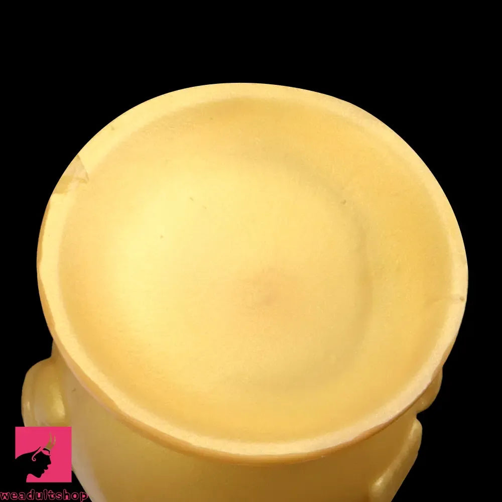 6.3in Snowman Silicone Soft Extra Golden Butt Plug Dildo For Clit Flirting