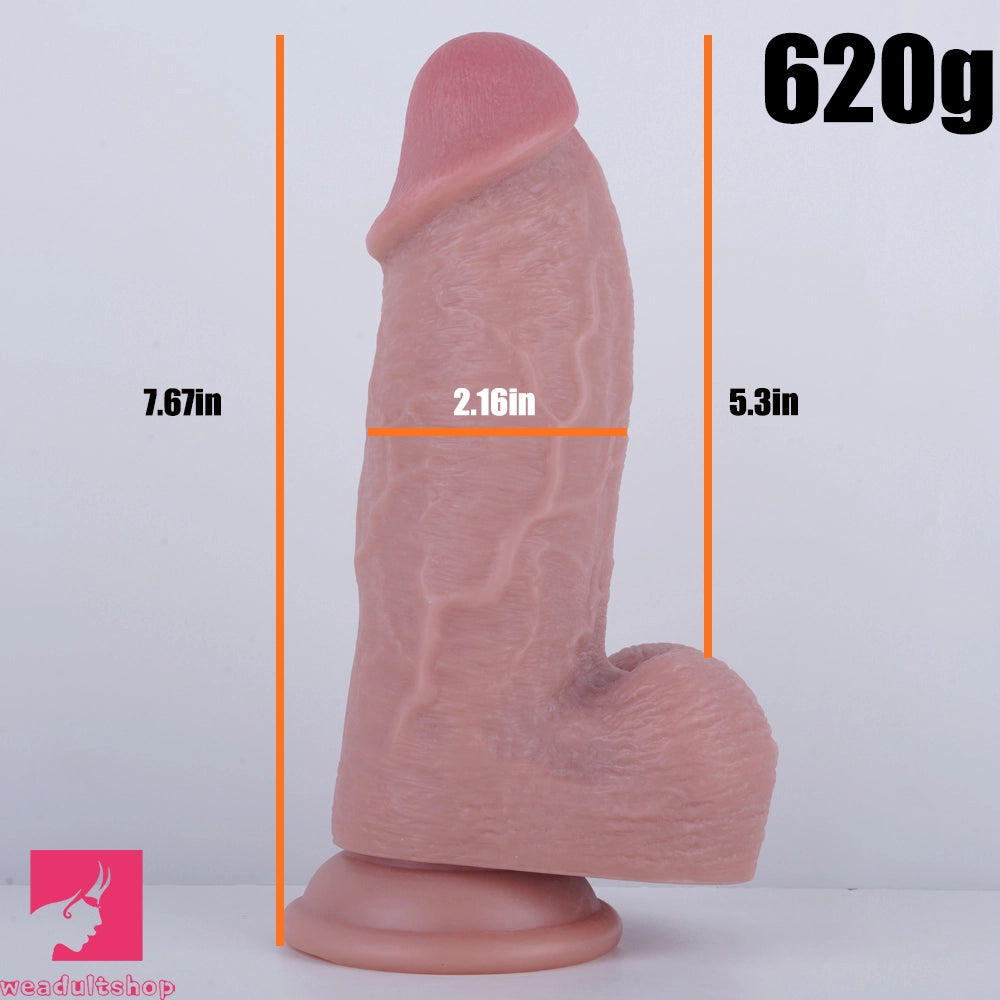 7.67in Thick Wide Dildo For Vagina Masturbation Anal Female Masturbator