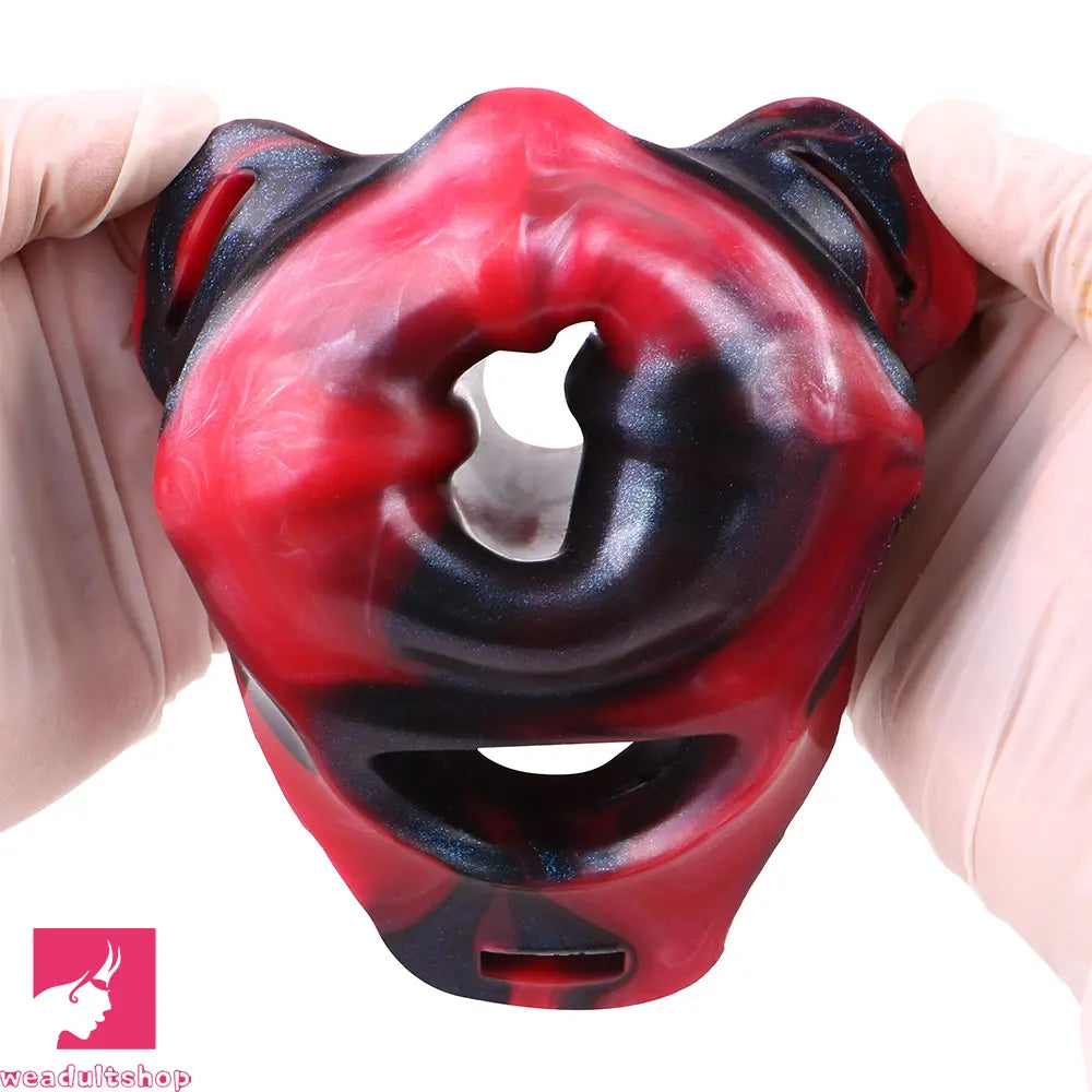 5.59in Hollow Dildo Built-in keel Vibration Remote Strapon Odd Penis Sleeve