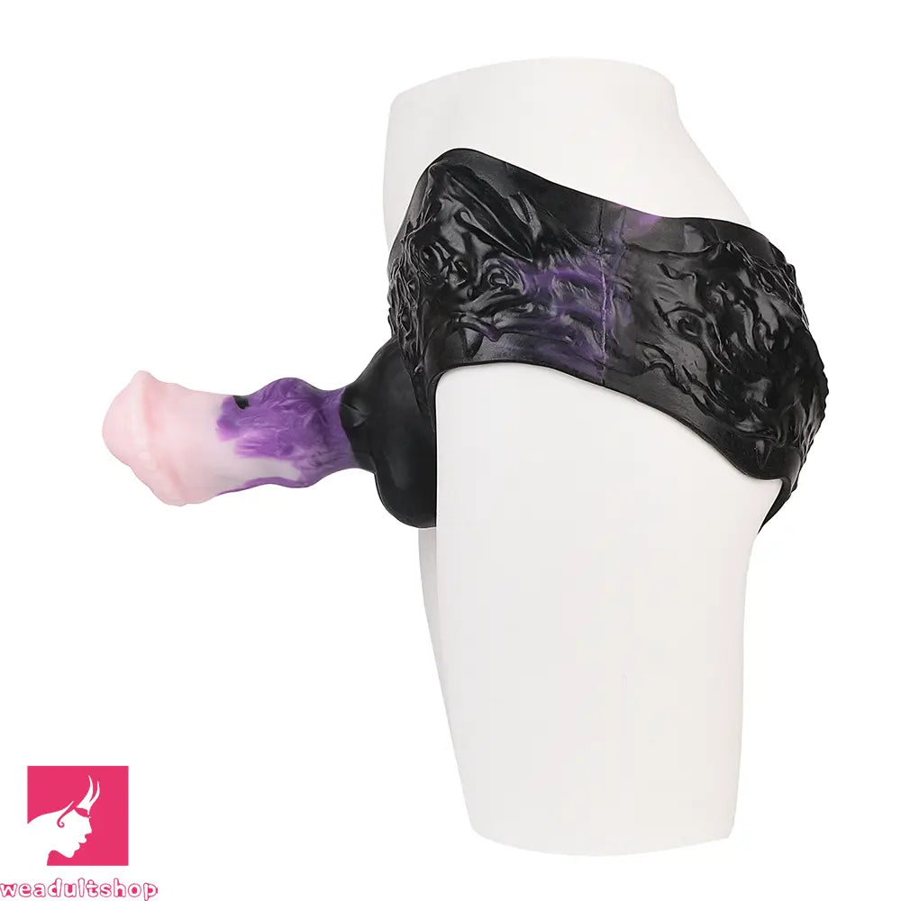 7.99in Silicone Strap on Wearable Hollow Dildo Panty Fantasy Soft Love Toy