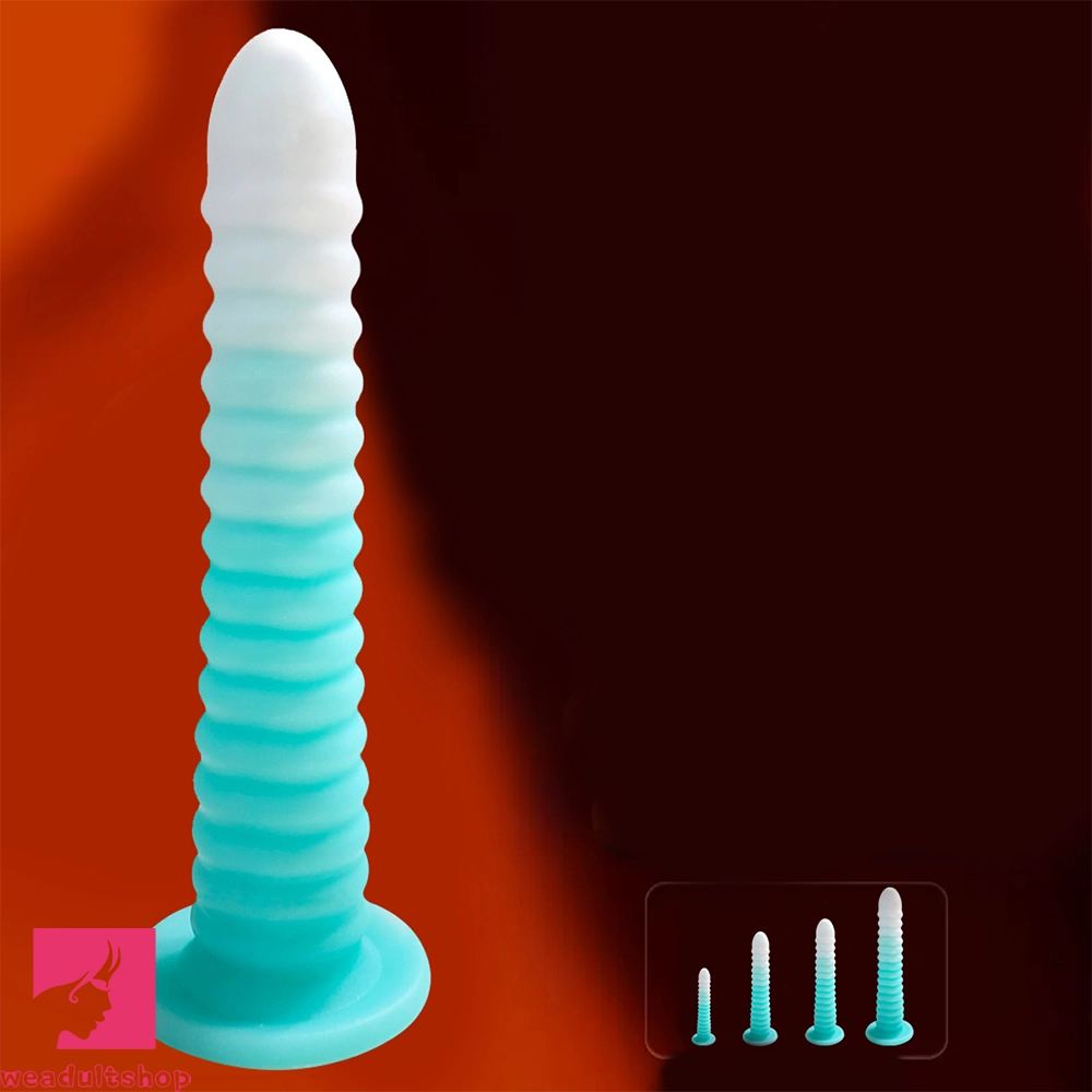 6.69in 9.05in 11in 13.1in Big Silicone Luminous Butt Plug Dildo For Prostate