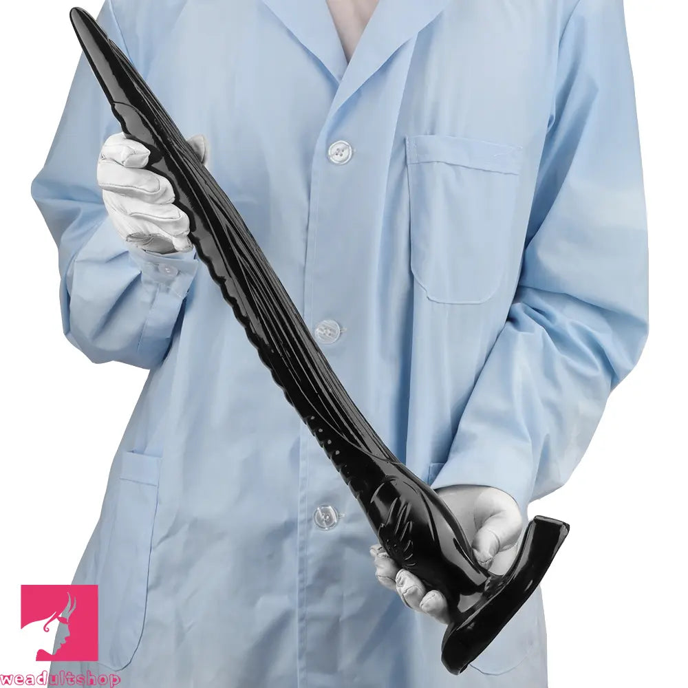 12.2in 16.14in 20.07in Black Super Long Large Out Anal Plug Cock Dildo