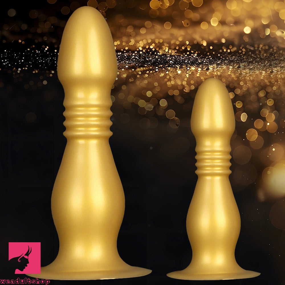 8.66in 12.2in Large Head Anal Dilation Silicone Soft Anal Plug Cock Dildo