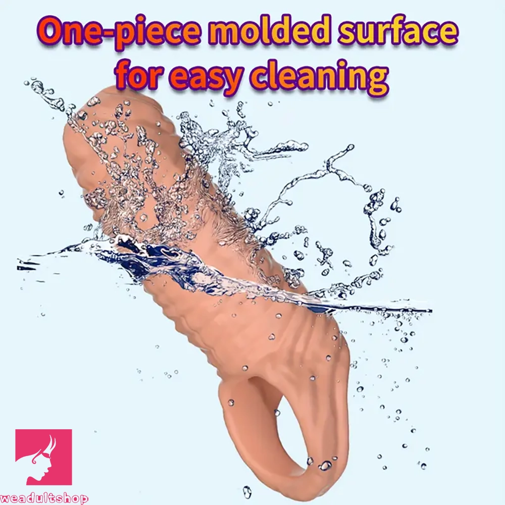 5.3in Penis Sleeve Ejaculation TPE Penis Adult Cock Toy For Couples