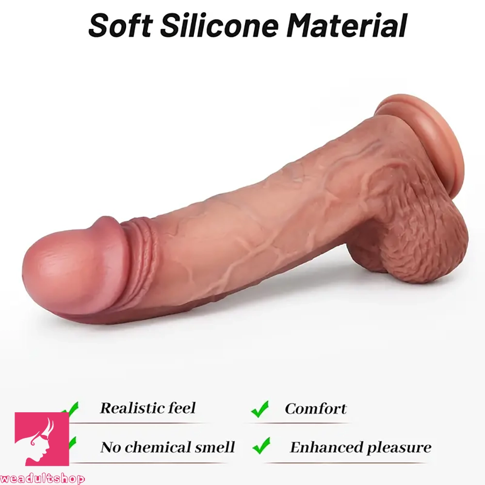 9.45in 13.78in Real Feeling Silicone Soft Adult Male Prostate Adult Dildo