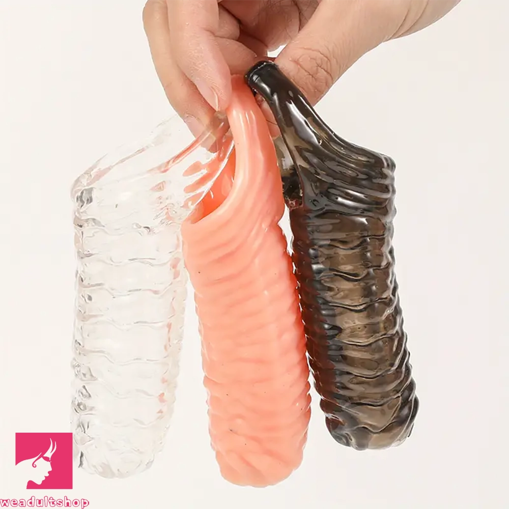 5.3in Penis Sleeve Ejaculation TPE Penis Adult Cock Toy For Couples