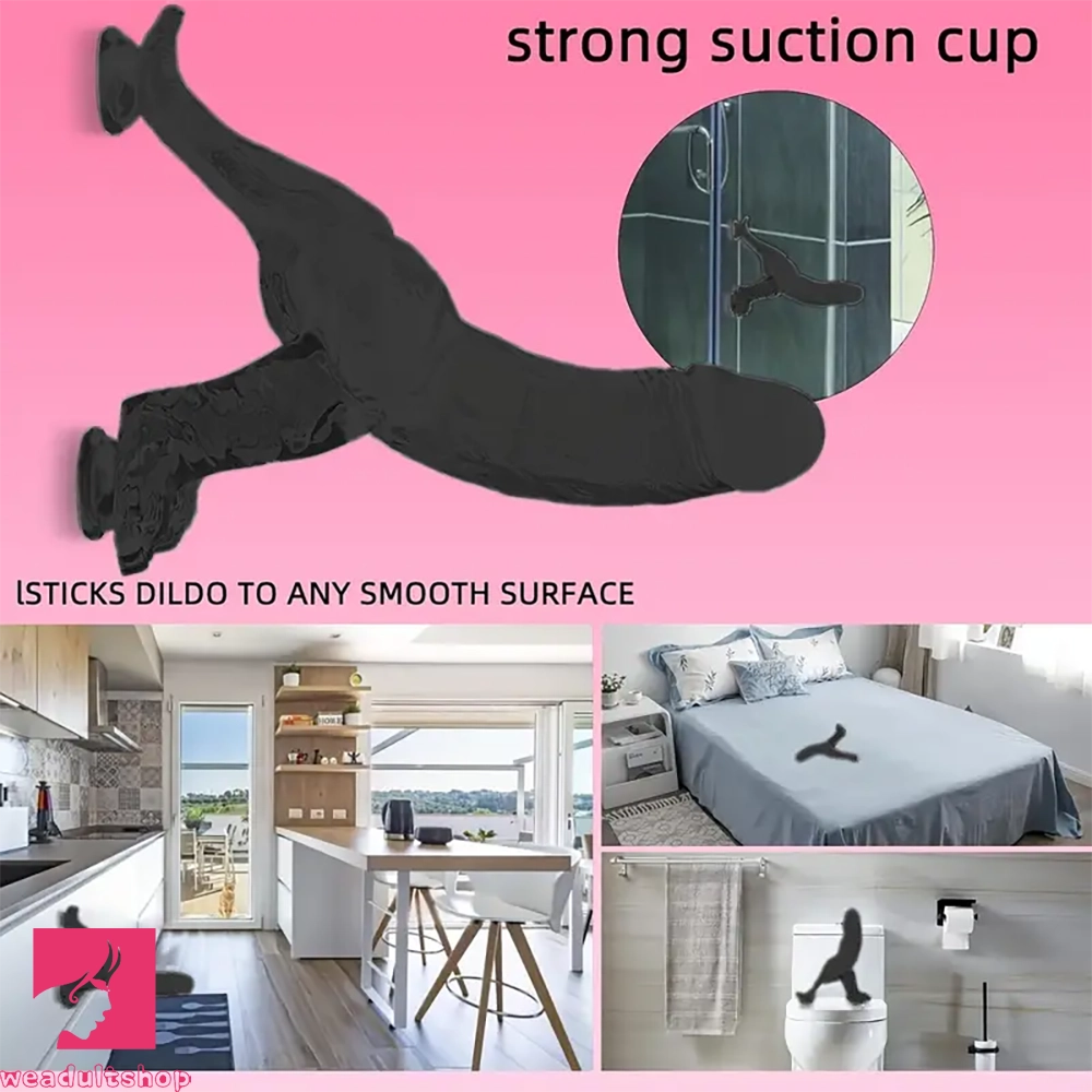 7.81in Silicone Soft Dinosaur Simulated Cock Dildo With Strong Suction Cup