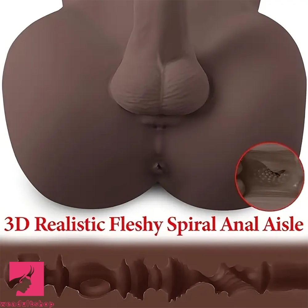 9.6in Male Dildo Sex Doll Torso With Flexible Dildo Realistic Big Soft Cock