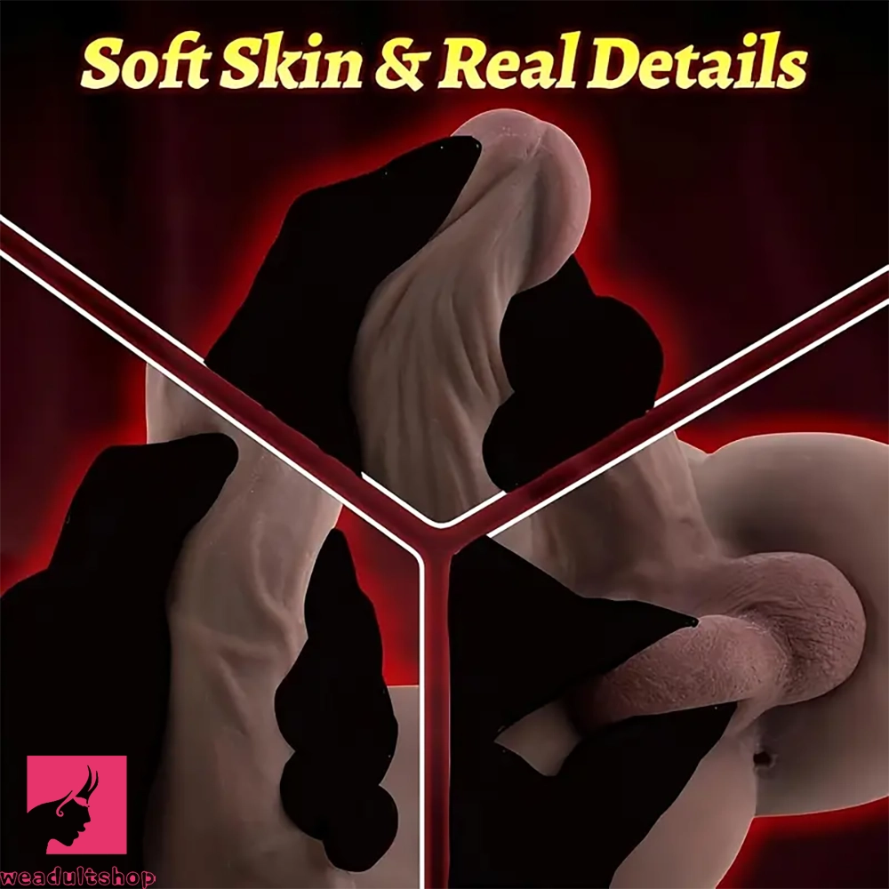 9.6in Male Dildo Sex Doll Torso With Flexible Dildo Realistic Big Soft Cock