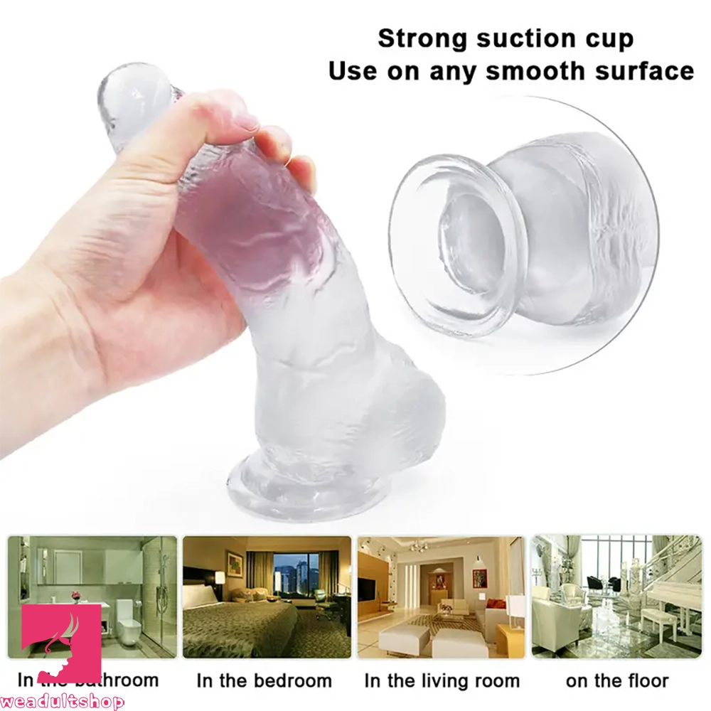8.26in Lifelike Big PVC Dildo For Women Beginner Couple Cock Sex Toy
